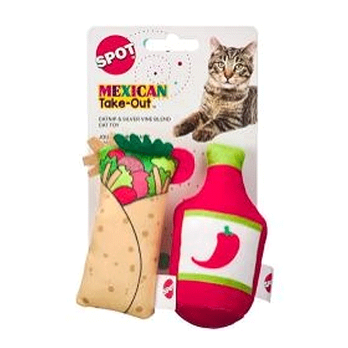 SPOT Mexican Take Out Cat Toys 2pk King Wholesale Pet Supplies